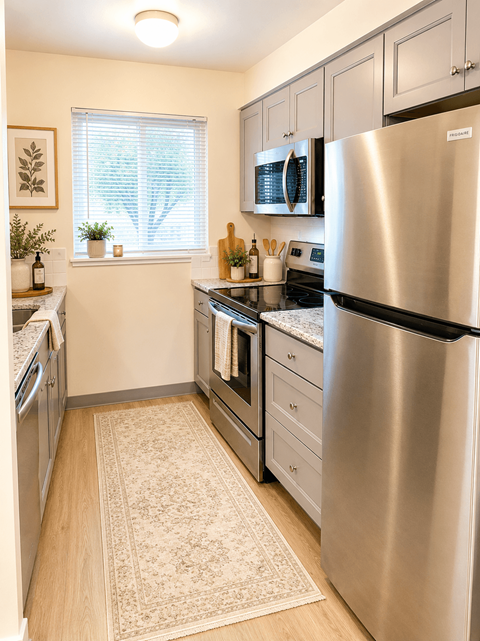 Floor plan for 2 beds, 1 bath, 700 sqft